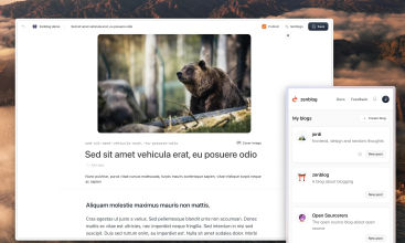 Zenblog screenshot