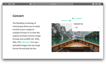 Resizing.app screenshot