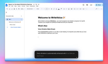 Writevoice screenshot
