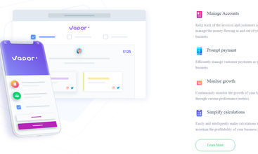 Vapor screenshot
