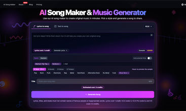 Make A Song AI screenshot