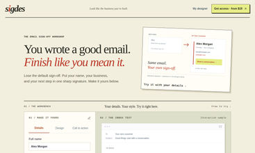 SigDes screenshot