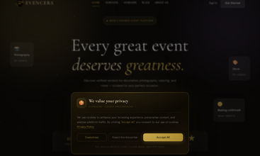 Evencers screenshot