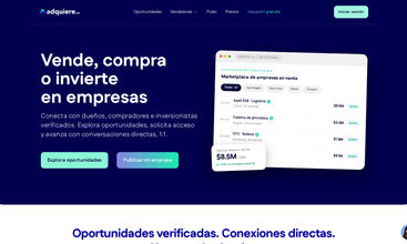 Adquiere.co screenshot