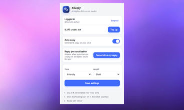 XReply screenshot