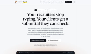 Interview Signal screenshot