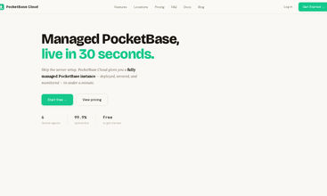 PocketBase Cloud screenshot