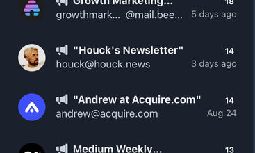 Lessmail screenshot