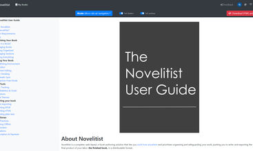 Novelitist screenshot