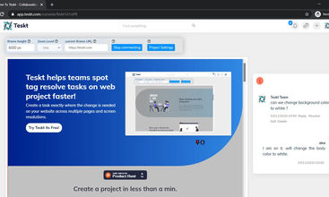 Teskt screenshot