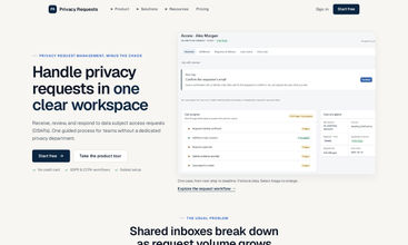 PrivacyRequests screenshot