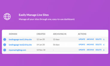 Tiiny Host screenshot