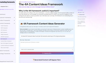 Marketing Frameworks screenshot