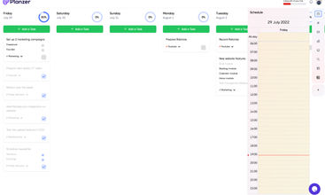 Planzer.io screenshot