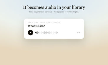 Liso: Listen to Highlights screenshot