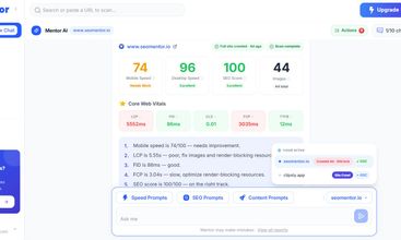 Seomentor screenshot