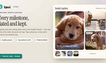 Tavi : Pet Health tracker screenshot