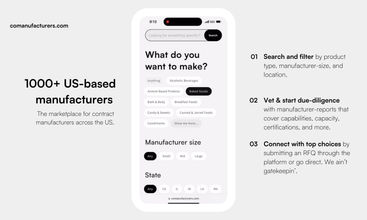 comanufacturers.com screenshot