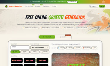 AI Graffiti Generator screenshot