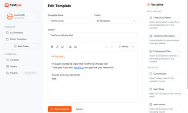 TextPie screenshot