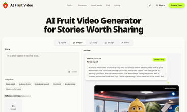 AI Fruit Video screenshot