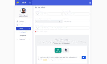 Hosted Status Page screenshot