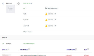Sitechecker screenshot