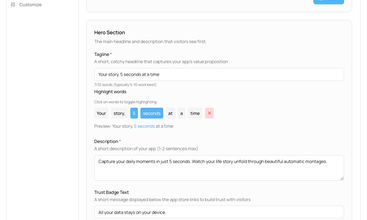AppLaunchPage screenshot
