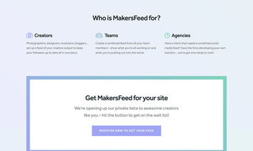 MakersFeed screenshot