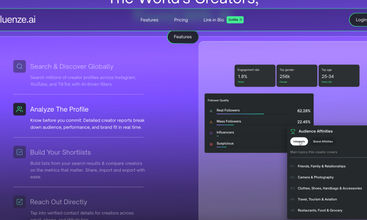 Influenze.AI screenshot