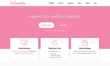 GoFundHer screenshot