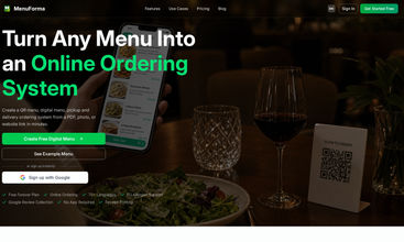 MenuForma – QR Menu & Online Ordering screenshot