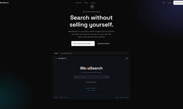 MevaSearch screenshot