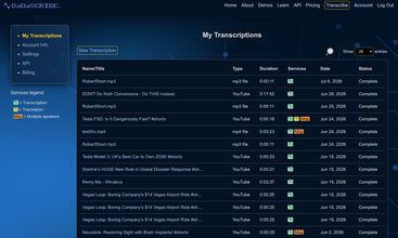 DaDaScribe screenshot