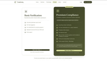 AI Shipment Verification Platform screenshot