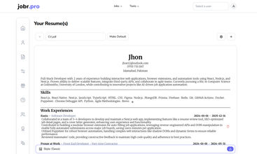 jobr.pro screenshot