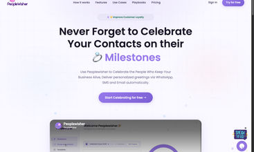 Peoplewisher screenshot