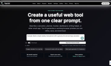 Tool AI screenshot