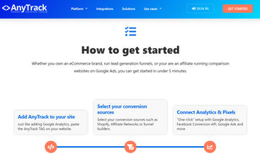 AnyTrack screenshot
