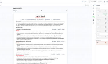Roleframe screenshot