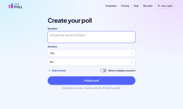LivePoll screenshot