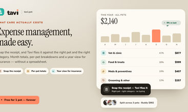 Tavi : Pet Health tracker screenshot