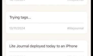 Lite Journal screenshot