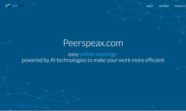 Peerspeax.com screenshot