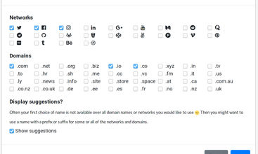 Startup Name Check screenshot