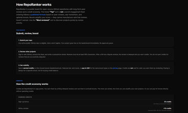 RepoRanker screenshot