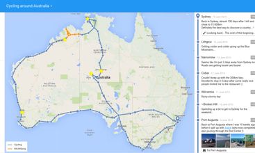 TravelMap screenshot
