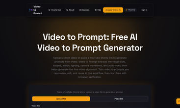 videotoprompt screenshot
