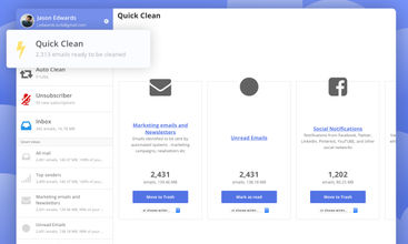 Clean Email screenshot