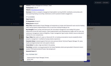 Career Backstory screenshot